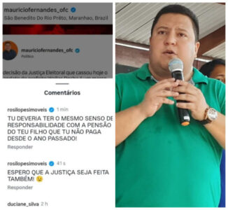 Ex-esposa de Maurício Fernandes cobra pensão alimentícia atrasada nas redes sociais