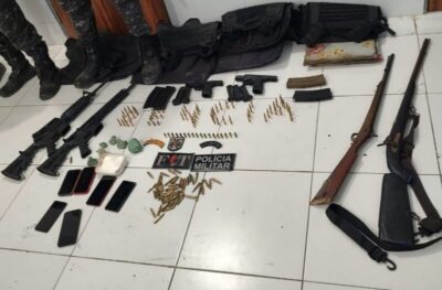 Integrantes do Comando Vermelho são presos com arsenal de guerra em Brejo