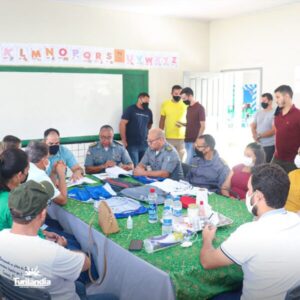 Em Reunião com o tenente Coronel Brandão, prefeito Paulo Curió acerta detalhes finais para implantação da escola militar em Turilândia