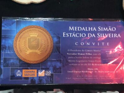 Câmara Municipal de São Luis realiza a entrega da medalha Simão Estácio da Silveira