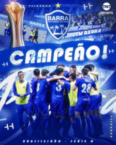 Barra-SC derrota o Santa Cruz-PE e é campeão pela 1ª vez da Série D