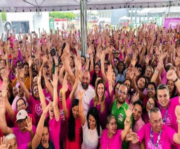 Prefeito Roberto Costa e a primeira-dama do Estado, Larissa Brandão, lançam em Bacabal a campanha Maranhão Rosa