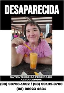 Mulher com esquizofrenia desaparece no bairro Alemanha, em São Luís