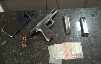 Policial militar é preso e tem pistola apreendida em Itapecuru-Mirim