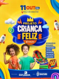Projeto criança feliz chega à 6ª edição com festa especial em Bacuri