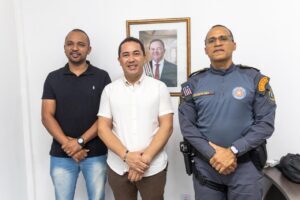 Prefeito André da RalpNet se reúne com comandante do 10º BPM para tratar da segurança pública de Pinheiro