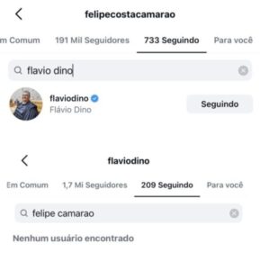 Crise nos bastidores: Flávio Dino deixa de seguir Felipe Camarão