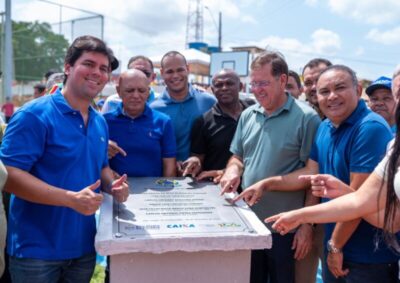 Ministro André Fufuca e prefeito Didi do PP entregam Arena Brasil de Alto Alegre do Pindaré