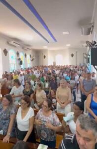Comoção marca a missa de sétimo dia de Raimundo Ari Furtado em Paraibano