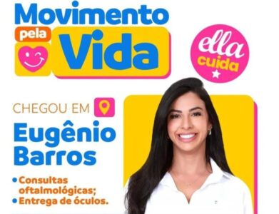 Daniella leva ação de saúde ocular a Eugênio Barros com mais de 300 atendimentos gratuitos