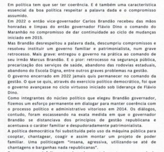 Jerry acusa Brandão de ‘traição política’ e fala em ‘governo familiar’