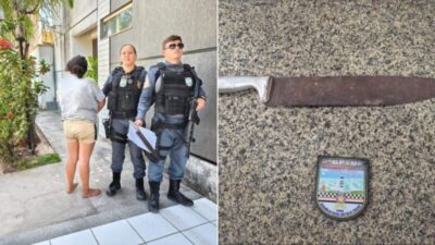 Mulher é presa por ameaçar os próprios pais com facão em Tutóia