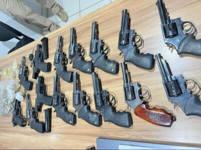 Polícia apreende arsenal com quinze armas e impede confronto armado por terra em Balsas
