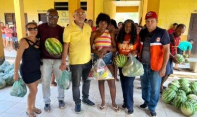 Prefeitura de Bequimão entrega cestas básicas a moradores das comunidades Centrinho, Santana e Floresta