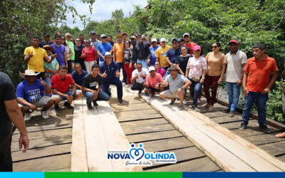 Prefeita Iracy Weba realiza entrega de duas importantes obras na zona rural de Nova Olinda do Maranhão