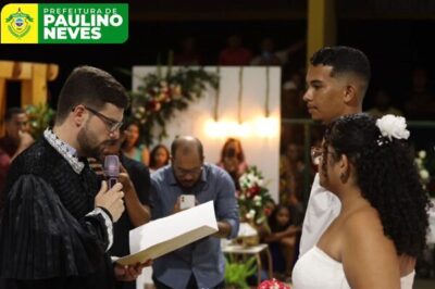 Prefeitura de Paulino Neves, através da Secretaria da Mulher, realizou o casamento comunitário de mais de 150 casais