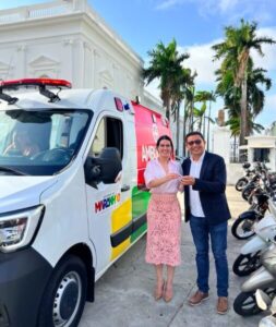 Após Mutirão dos Olhos, Paula Prata viabiliza ambulância para Gov. Newton Bello