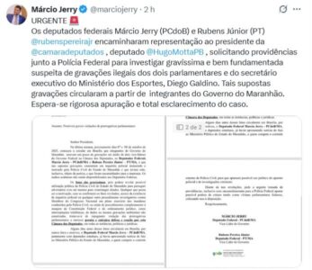 Márcio Jerry acusa governo de grampo ilegal