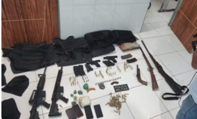 Operação apreende fuzis e munições de grosso calibre em Buriti e Brejo