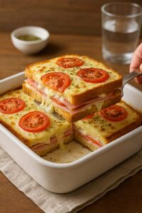 Sanduíche de forno com 5 ingredientes: Receita fácil, rápida e deliciosa