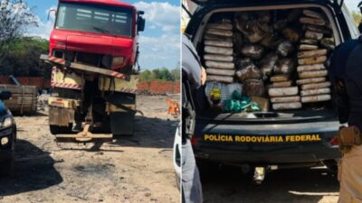 Mais de 140 kg de maconha são apreendidos em caminhão guinchoCentral de Noticias Brasil
