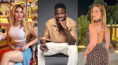 Modelo que mantinha contato com o jogador Vini Jr expõe conversas íntimas