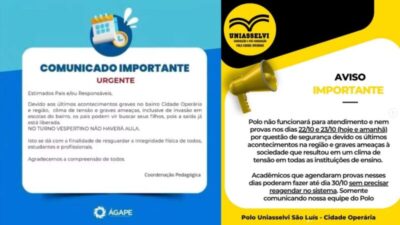 Violência suspende aulas na Cidade Operária, em São Luís