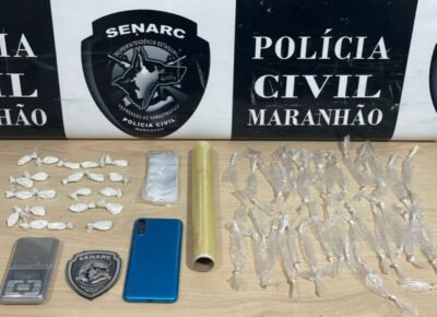 POLÍCIA CIVIL APREENDE DROGAS E PRENDE MULHER SUSPEITA DE TRÁFICO EM TIMON