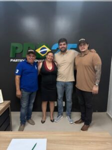 Rogério Pitbull e ex-prefeita Luciene Costa anunciam apoio ao deputado Marreca e ao candidato Marcos Miranda Júnior