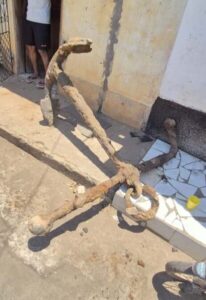 Âncora histórica encontrada no Rio Itapecuru em Codó pode ter ligação com o naufrágio de Ana Jansen