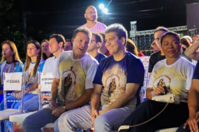 Brandão, Braide e Camarão juntos em evento religioso