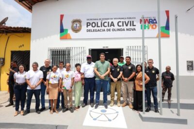 Deputado Osmar Filho acompanha Orleans Brandão na entrega de benefícios e obras em Olinda Nova do Maranhão