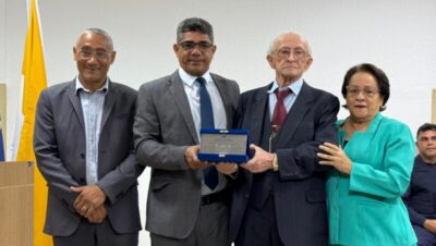 Aos 95 anos, ex-vereador Lauriano Matos recebe Título de Cidadão em cerimônia marcada por emoção e reconhecimento
