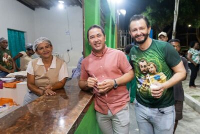 Prefeito André da RalpNet e Dr. Leonardo Sá participam do festejo de São José em Pinheiro