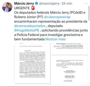 Arapongagem no Maranhão!!! Deputados Federais Márcio Jerry e Rubens Júnior pedem que a PF investigue o Governo Brandão por supostas gravações ilegais