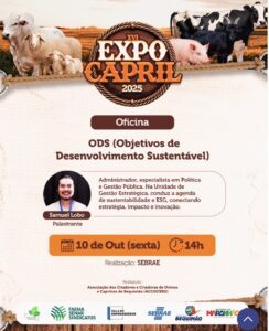 #Expocapril2025 começa com oficinas e palestras voltadas ao desenvolvimento sustentável e à inovação no campo