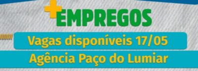 Paço do Lumiar: confira as principais vagas de emprego ofertadas hoje