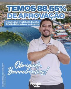 Barreirinhas: governo de Vinícius Vale é um dos mais bem avaliados do Maranhão