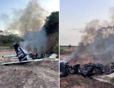 Avião cai com vereador Beto Castro em Paço do Lumiar