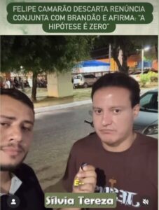 Felipe Camarão descarta renúncia conjunta com Brandão e afirma: “A hipótese é zero”