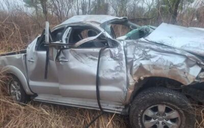 Prefeito Zezão de Governador Luiz Rocha sofre grave acidente na BR-135 em Barreiras na BH