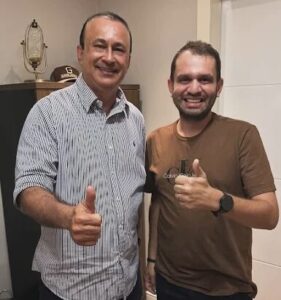 Prefeito Fernando Pessoa e Marcus Brandão debatem sobre política e pré-candidatura de Bruna Pessoa