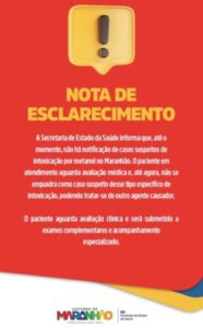 Secretaria de Saúde do MA descarta caso de intoxicação por metanol