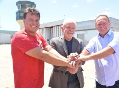 Lula com Brandão e Camarão em Imperatriz