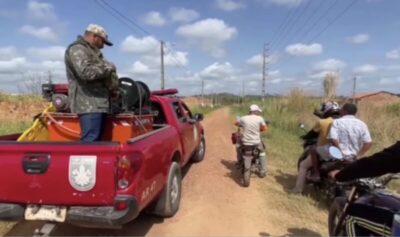 Corpo de Bombeiros recebe reforço de cães farejadores nas buscas por idoso desaparecido em Pedreiras