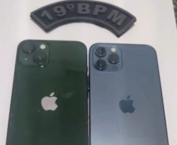 Serviço de Inteligência do 19º BPM recupera celulares possivelmente roubados da loja JP iPhones em Pedreiras