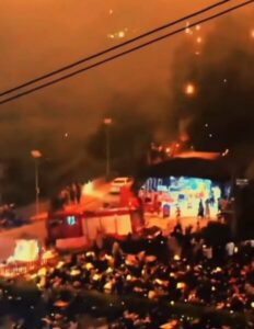 Drones pegam fogo durante apresentação na China e causam pânico entre o público