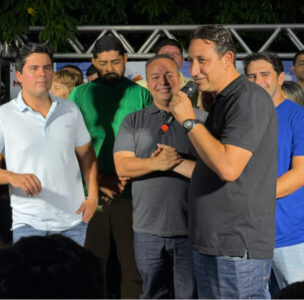 Fred Campos, André Fufuca e Fernando Feitosa juntos em grande conquista para Paço do Lumiar