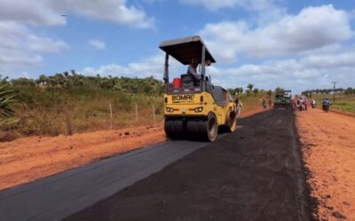 Prefeitura de Bom Lugar inicia pavimentação asfáltica ligando os povoados Santo Antônio dos Patrícios, Santa Inês do João Rita, São Pedro e Santana