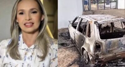 Carro de motorista que atropelou professora é incendiado na cidade de Lago da Pedra